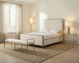 Valda Matte Gold Queen Bed - Ornate Home