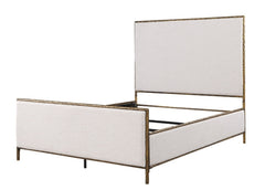 Valda Matte Gold Queen Bed - Ornate Home
