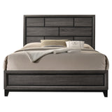 Valdemar Queen Panel Bed in Weathered Gray - Ornate Home