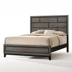 Valdemar Queen Panel Bed in Weathered Gray - Ornate Home