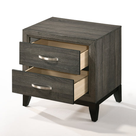 Valdemar Weathered Gray Nightstand - Ornate Home