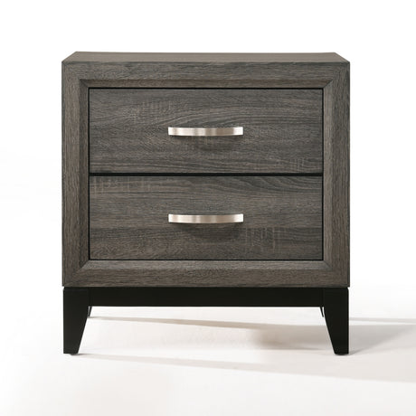 Valdemar Weathered Gray Nightstand - Ornate Home