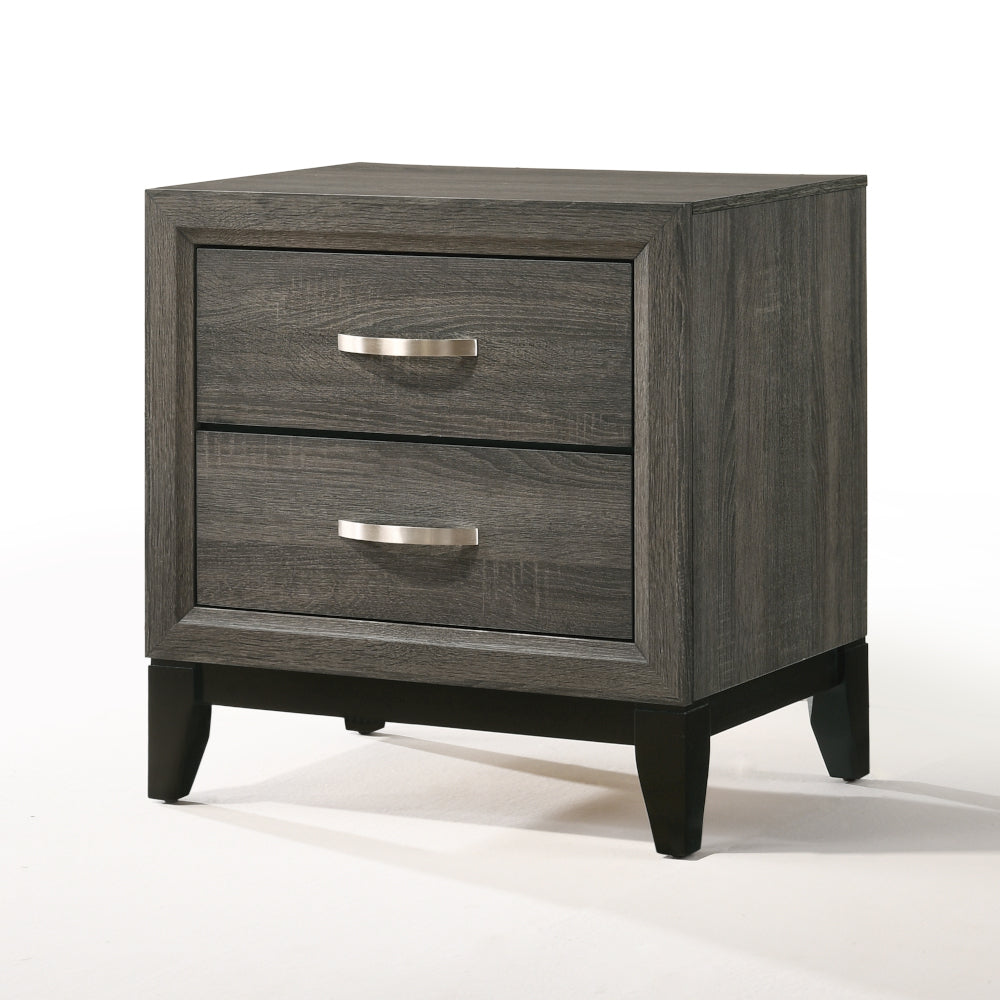 Valdemar Weathered Gray Nightstand - Ornate Home