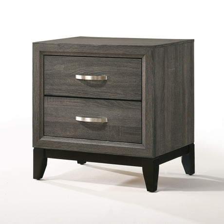 Valdemar Weathered Gray Nightstand - Ornate Home