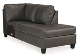 Valderno Fog 2pc Sectional Sofa w/ Chaise - Ornate Home