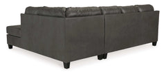 Valderno Fog 2pc Sectional Sofa w/ Chaise - Ornate Home