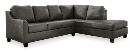 Valderno Fog 2pc Sectional Sofa w/ Chaise - Ornate Home