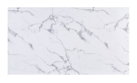 Valdevers Chrome & Gray 7pc Dining Room Set - Ornate Home