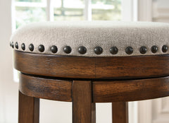 Valebeck Beige/Brown Counter Height Stool - Ornate Home