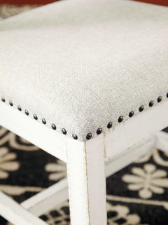 Valebeck Beige & White Dining Side Chair (Set of 2) - Ornate Home