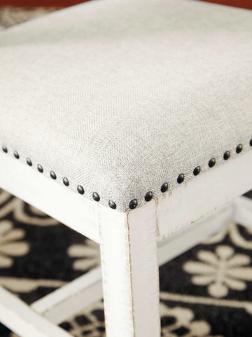 Valebeck Beige & White Dining Side Chair (Set of 2) - Ornate Home