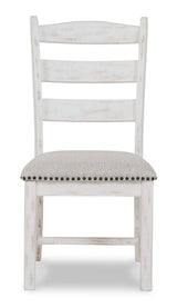 Valebeck Beige & White Dining Side Chair (Set of 2) - Ornate Home