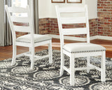 Valebeck Beige/White Dining Table and 6 Chairs (Online Special Price) - Ornate Home