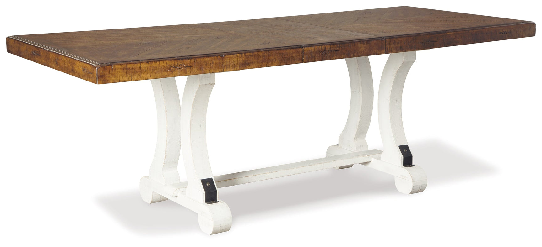 Valebeck Beige/White Dining Table and 6 Chairs (Online Special Price) - Ornate Home