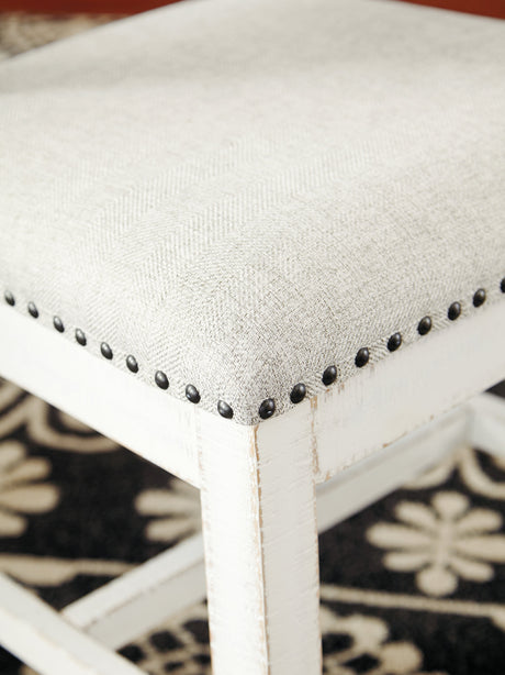 Valebeck Beige/White Dining Table and 8 Chairs - Ornate Home