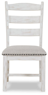 Valebeck Beige/White Dining Table and 8 Chairs with Server (Online Special Price) - Ornate Home