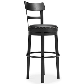 Valebeck Black Bar Height Bar Chair (Online Special Price) - Ornate Home