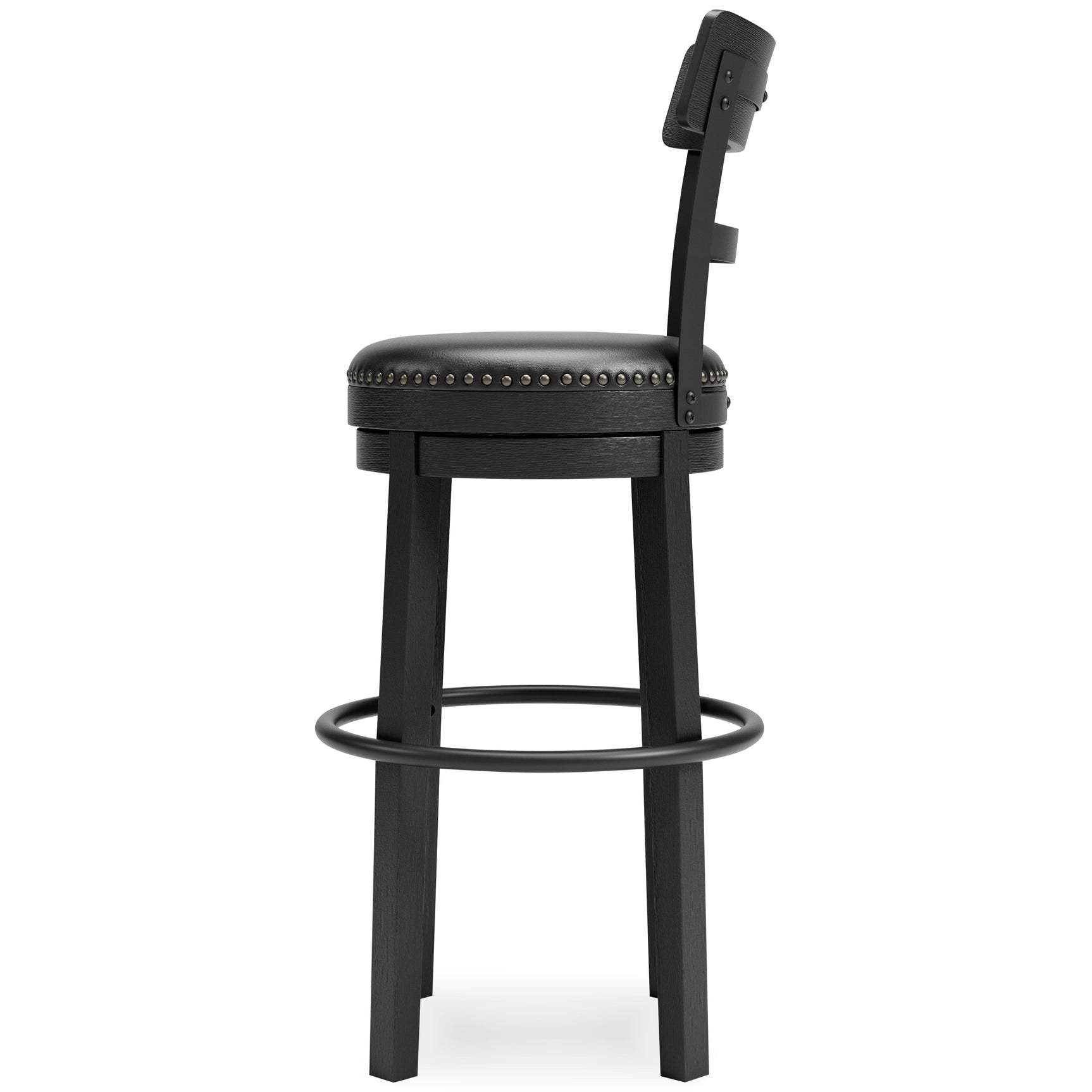 Valebeck Black Bar Height Bar Chair (Online Special Price) - Ornate Home