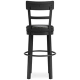 Valebeck Black Bar Height Bar Chair (Online Special Price) - Ornate Home