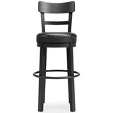 Valebeck Black Bar Height Bar Chair (Online Special Price) - Ornate Home