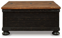 Valebeck Black/Brown Coffee Table and End Table - Ornate Home