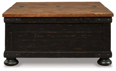 Valebeck Black/Brown Coffee Table and End Table - Ornate Home