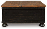 Valebeck Black/Brown Coffee Table and End Table - Ornate Home