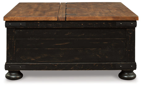 Valebeck Black/Brown Coffee Table and End Table - Ornate Home