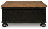 Valebeck Black/Brown Coffee Table and End Table - Ornate Home
