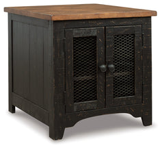 Valebeck Black/Brown Coffee Table and End Table - Ornate Home
