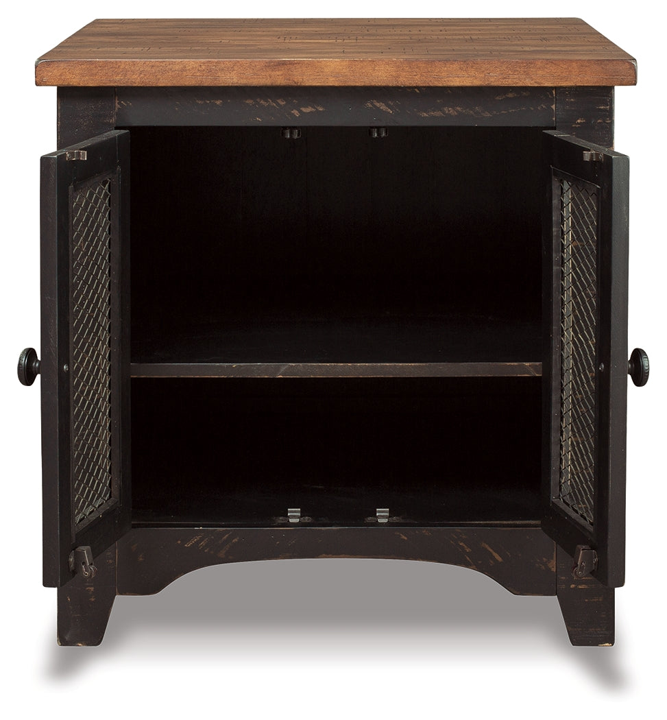 Valebeck Black/Brown Coffee Table and End Table - Ornate Home