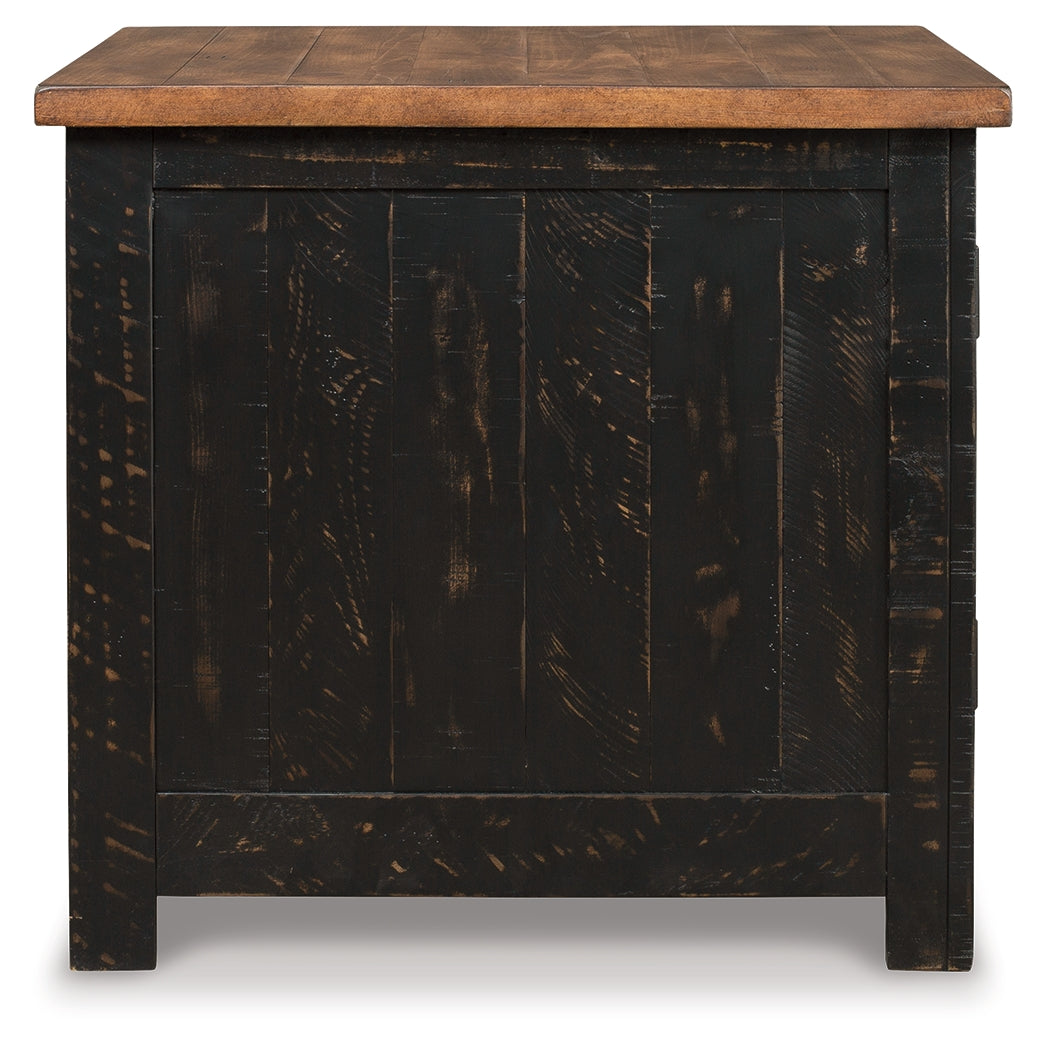Valebeck Black/Brown Coffee Table and End Table - Ornate Home