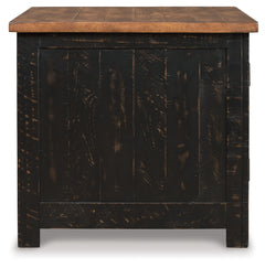 Valebeck Black/Brown Coffee Table and End Table - Ornate Home