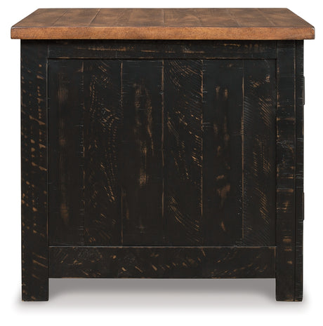 Valebeck Black/Brown Coffee Table and End Table - Ornate Home