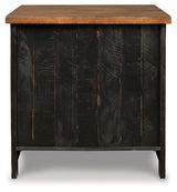 Valebeck Black/Brown Coffee Table and End Table - Ornate Home