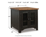 Valebeck Black/Brown Coffee Table and End Table - Ornate Home