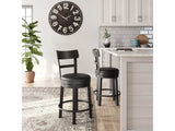 Valebeck Black Counter Height Bar Chair (Online Special Price) - Ornate Home