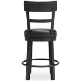Valebeck Black Counter Height Bar Chair (Online Special Price) - Ornate Home