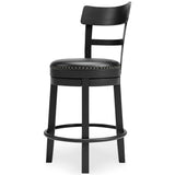 Valebeck Black Counter Height Bar Chair (Online Special Price) - Ornate Home