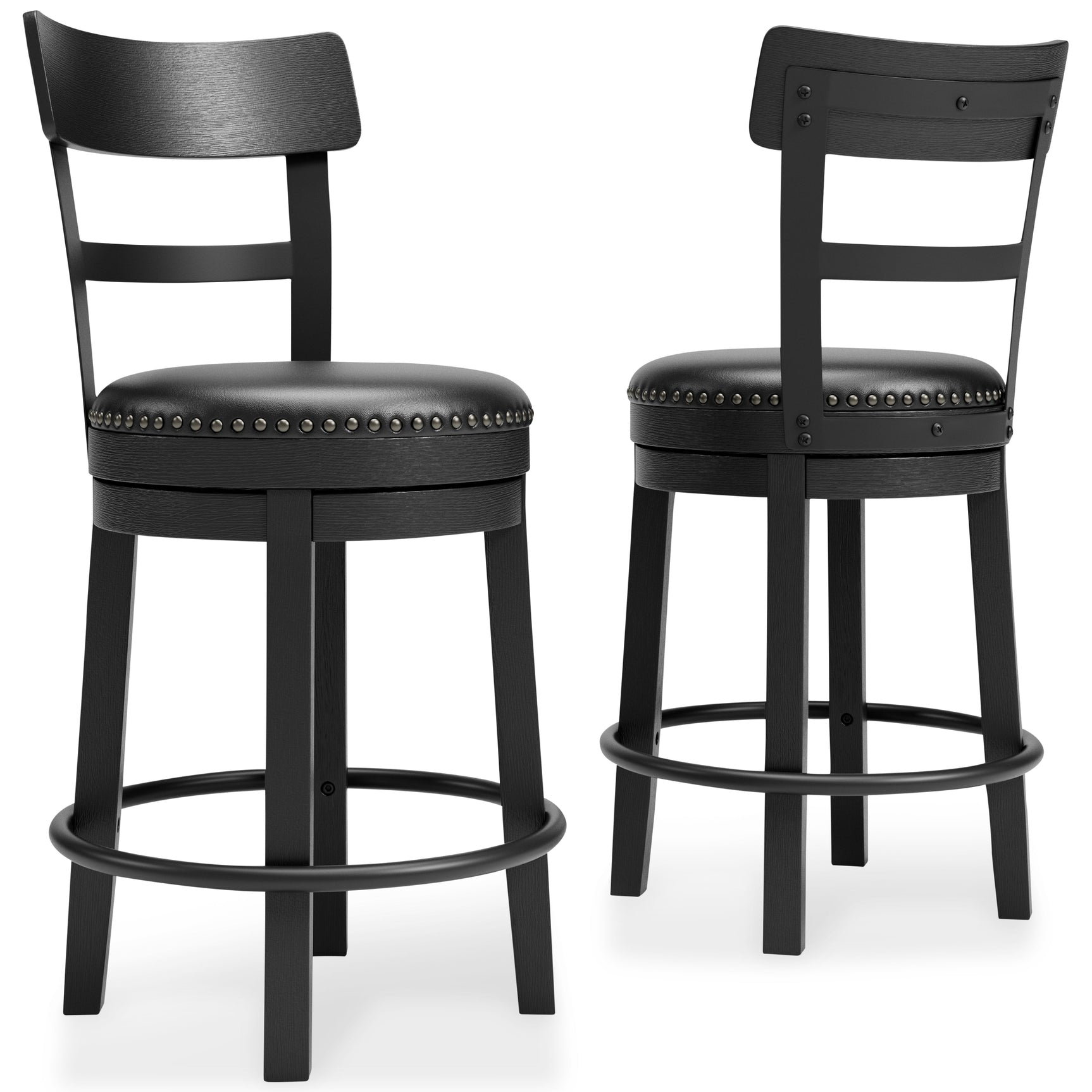 Valebeck Black Counter Height Bar Chair (Online Special Price) - Ornate Home