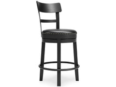 Valebeck Black Counter Height Bar Chair - Ornate Home