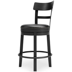 Valebeck Black Counter Height Bar Chair - Ornate Home