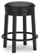 Valebeck Black Swivel Stool (Online Special Price) - Ornate Home