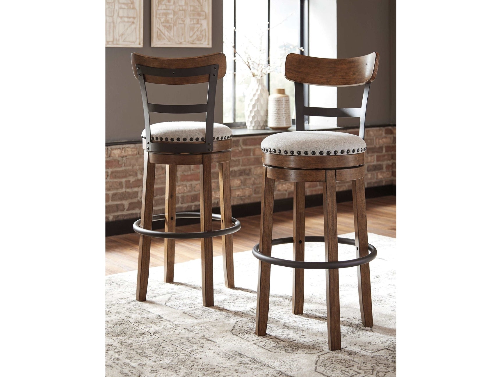 Valebeck Brown Bar Height Bar Chair (Online Special Price) - Ornate Home