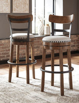 Valebeck Brown Bar Height Bar Chair (Online Special Price) - Ornate Home