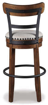 Valebeck Brown Bar Height Bar Chair (Online Special Price) - Ornate Home
