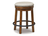 Valebeck Brown & Black Counter Height Stool (Online Special Price) - Ornate Home