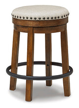 Valebeck Brown & Black Counter Height Stool (Online Special Price) - Ornate Home