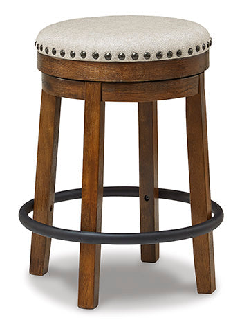 Valebeck Brown & Black Counter Height Stool (Online Special Price) - Ornate Home