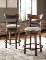 Valebeck Brown Counter Height Bar Chair (Online Special Price) - Ornate Home